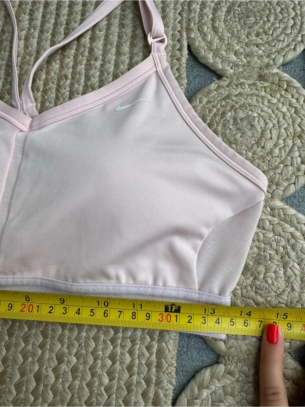 Nike Pale Pink Dri-FIT Adjustable Straps Sports Bra Size XL